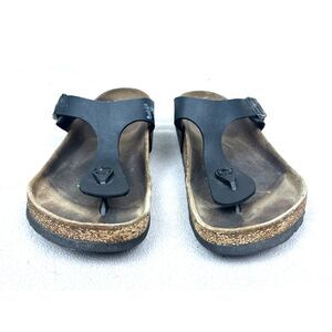 Birkenstock Black Gizeh Toe Sandals Slides Shoes  Women's Size EU 38 US 7.5
